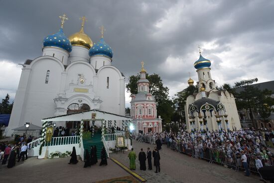 Celebrations of 700th birthday anniversary of St. Sergius of Radonezh. Day Two