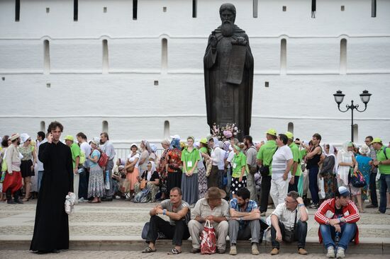 Celebrations marking the 700th birthday anniversary of the Reverend St. Sergius of Radonezh. Day Two