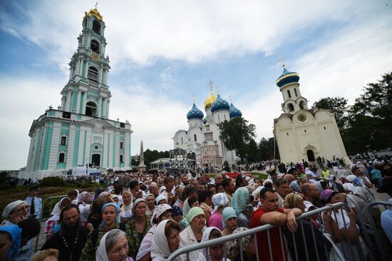 Celebrations marking the 700th birthday anniversary of the Reverend St. Sergius of Radonezh. Day Two