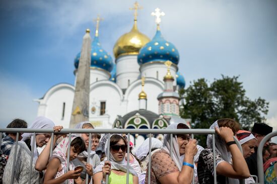 Celebrations marking the 700th birthday anniversary of the Reverend St. Sergius of Radonezh. Day Two