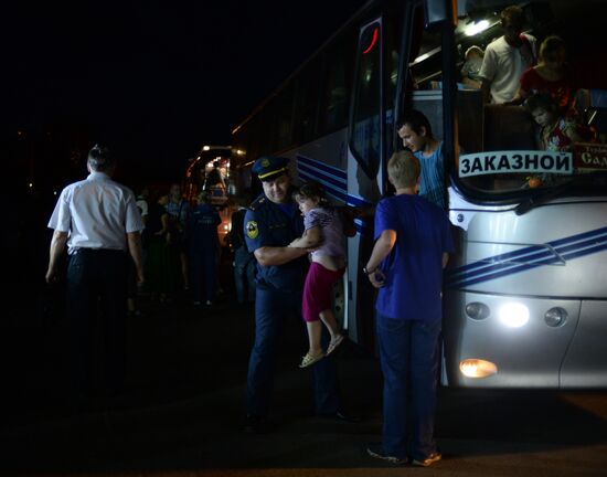 Ukrainian refugees arrive in Veliky Novgorod