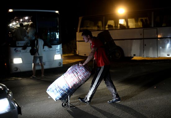 Ukrainian refugees arrive in Veliky Novgorod