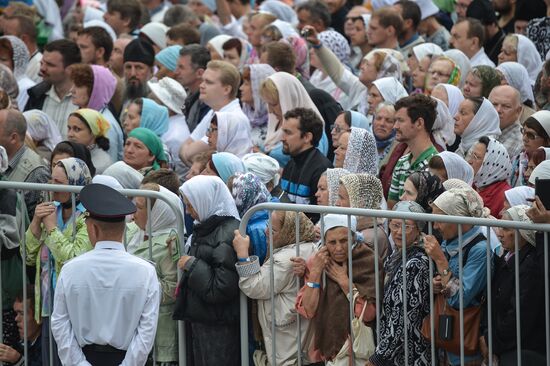 Celebrations marking the 700th birthday anniversary of the Reverend St. Sergius of Radonezh. Day Three