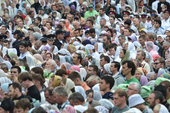 Celebrations marking the 700th birthday anniversary of the Reverend St. Sergius of Radonezh. Day Three