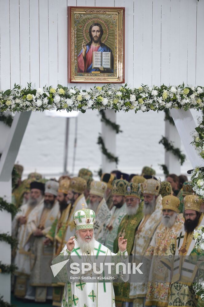 Celebrations marking the 700th birthday anniversary of the Reverend St. Sergius of Radonezh. Day Three