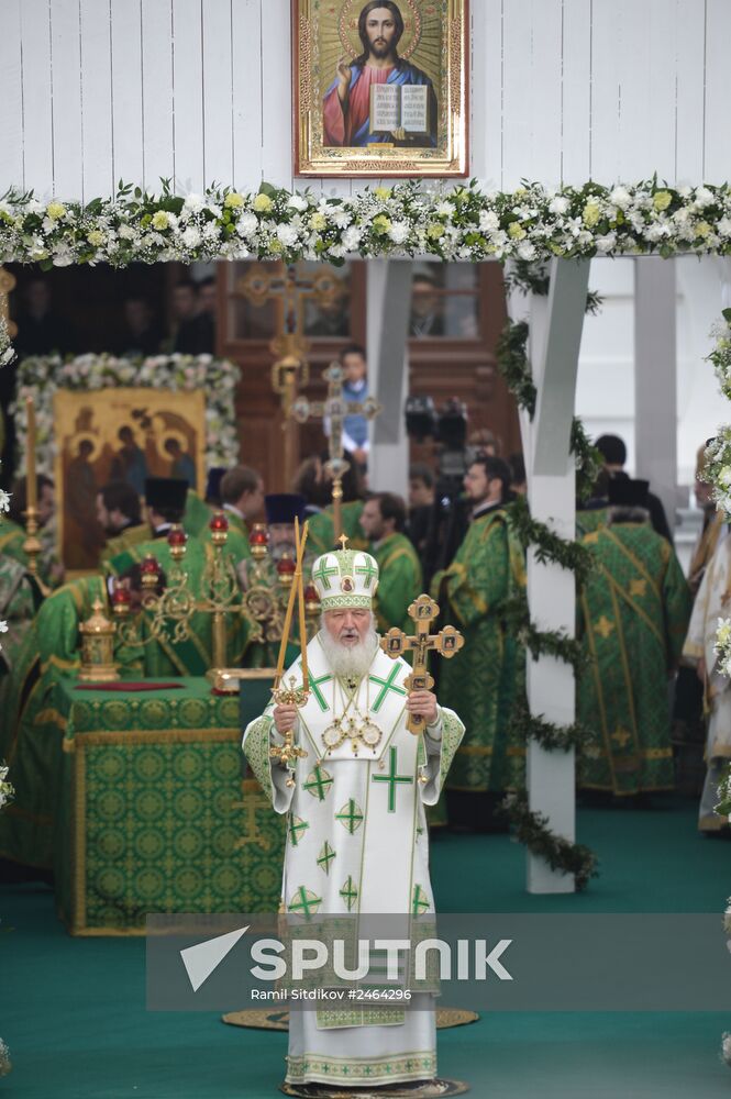 Celebrations marking the 700th birthday anniversary of the Reverend St. Sergius of Radonezh. Day Three