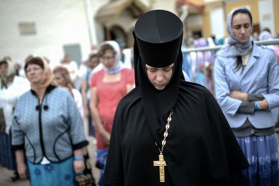 Celebrations marking the 700th birthday anniversary of the Reverend St. Sergius of Radonezh. Day Three