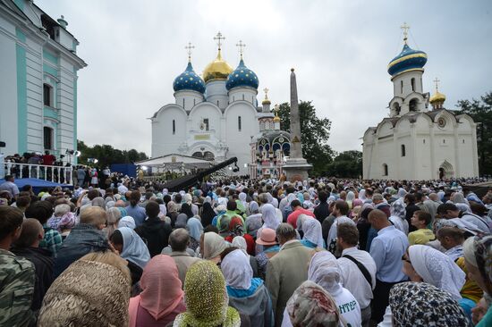 Celebrations marking the 700th birthday anniversary of the Reverend St. Sergius of Radonezh. Day Three