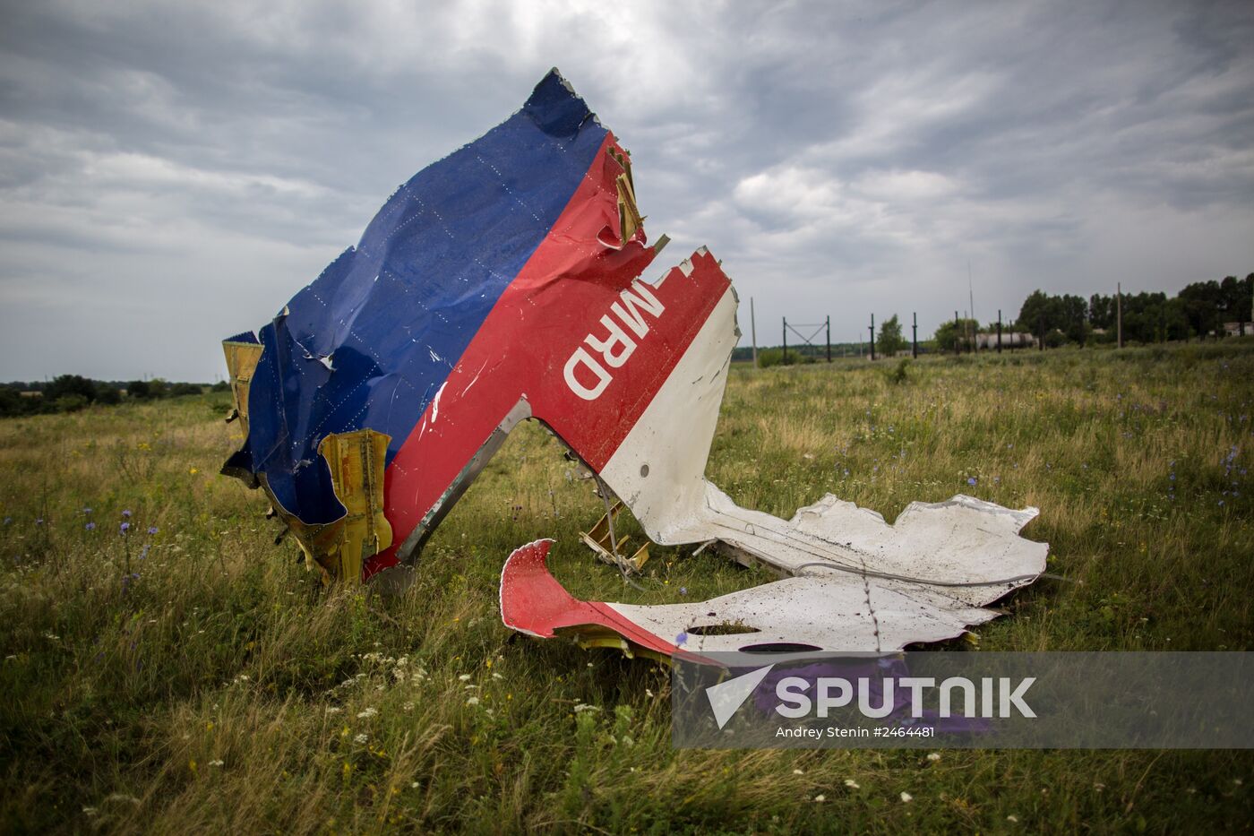 Crash site of Malaysia Airlines flight MH17 near Shaktyorsk