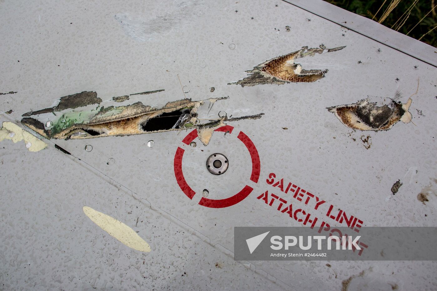 Crash site of Malaysia Airlines flight MH17 near Shaktyorsk