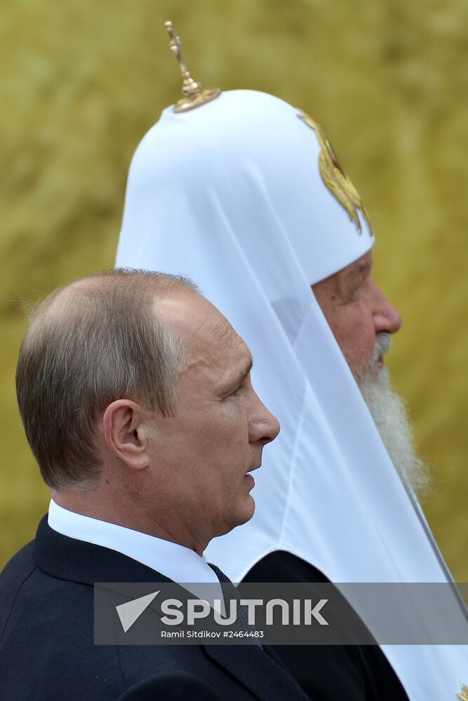 Vladimir Putin takes part in celebrating 700th birth anniversary of Venerable St. Sergius of Radonezh