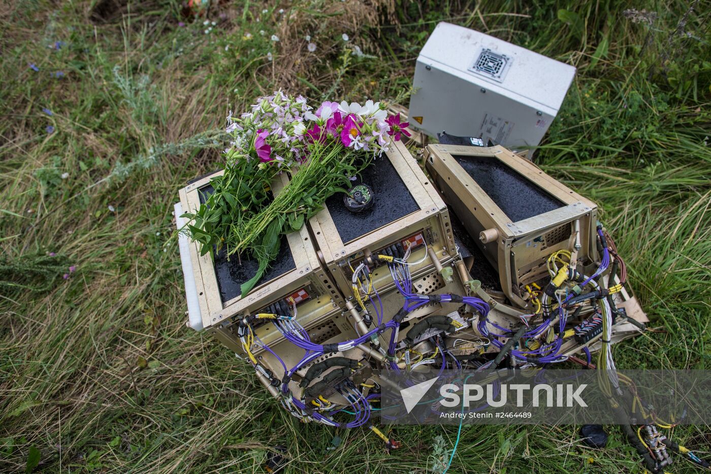 Crash site of Malaysia Airlines flight MH17 near Shaktyorsk