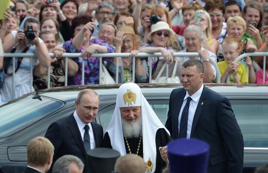 Vladimir Putin takes part in celebrating 700th birth anniversary of Venerable St. Sergius of Radonezh