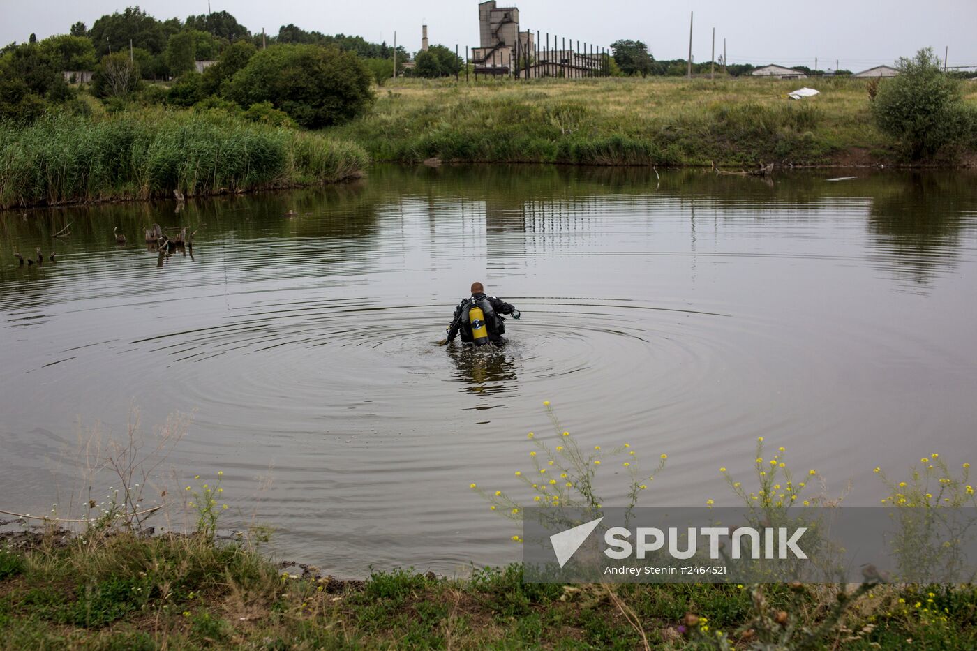Crash site of Malaysia Airlines flight MH17 near Shaktyorsk