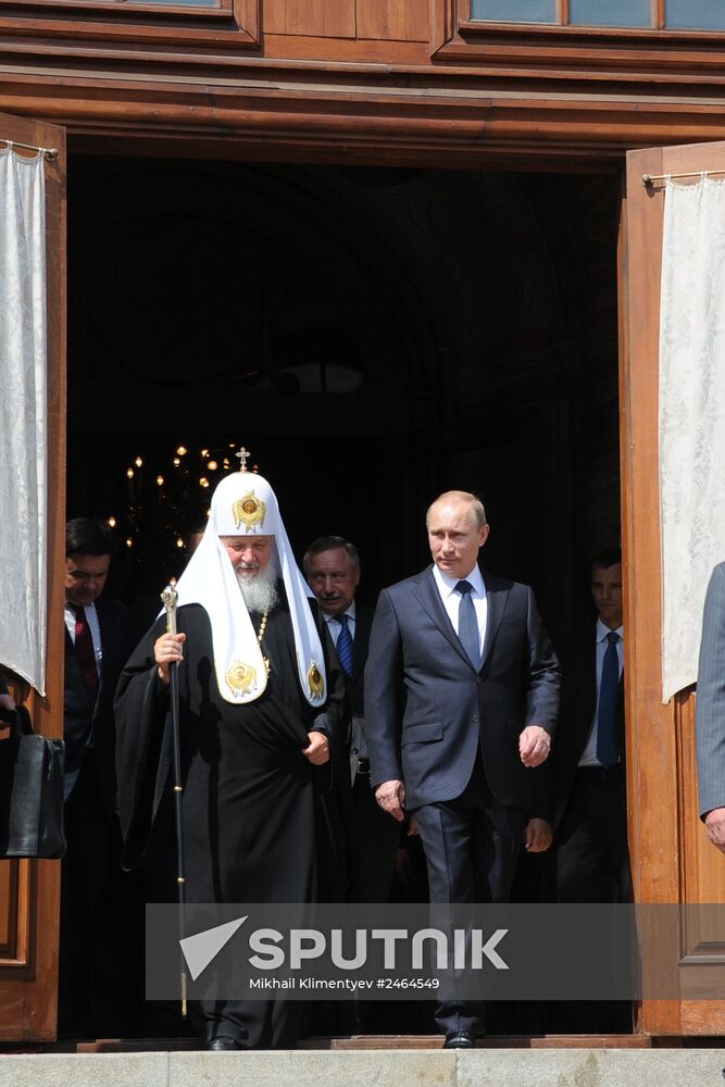 Vladimir Putin takes part in celebrating 700th birth anniversary of Venerable St. Sergius of Radonezh