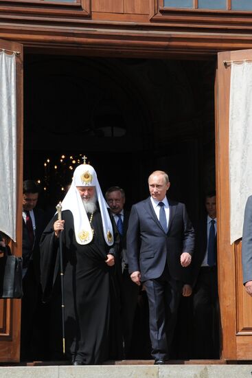 Vladimir Putin takes part in celebrating 700th birth anniversary of Venerable St. Sergius of Radonezh