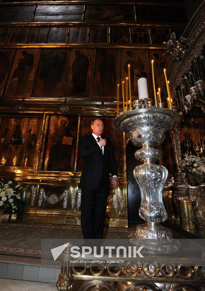 Vladimir Putin takes part in celebrating 700th birth anniversary of Venerable St. Sergius of Radonezh