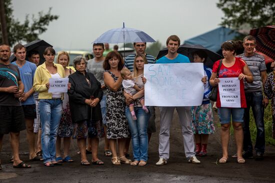 Crash site of Malaysia Airlines flight MH17 near Shaktyorsk