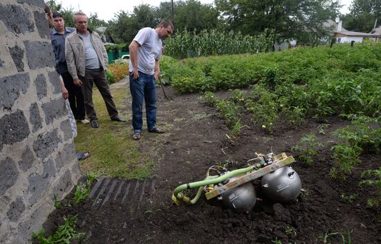 Crash site of Malaysia Airlines flight MH17 near Shaktyorsk