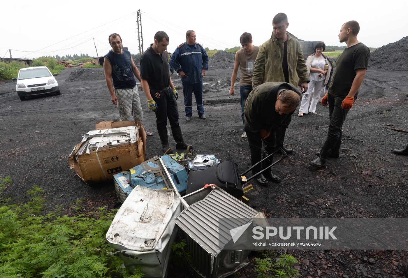 Crash site of Malaysia Airlines flight MH17 near Shaktyorsk