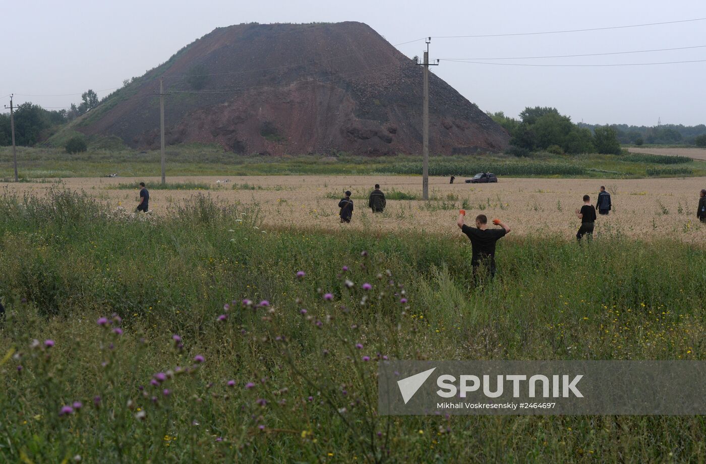 Crash site of Malaysia Airlines flight MH17 near Shaktyorsk