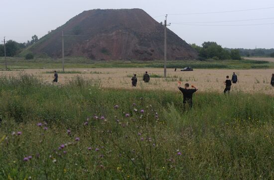 Crash site of Malaysia Airlines flight MH17 near Shaktyorsk