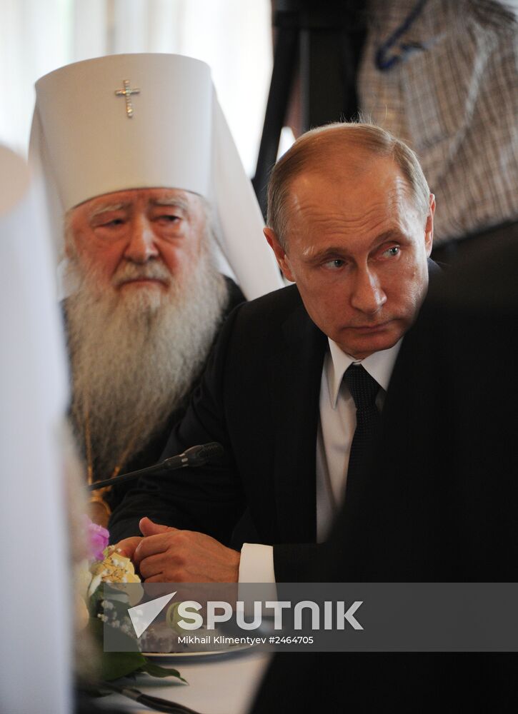 Vladimir Putin takes part in celebrating 700th birth anniversary of Venerable St. Sergius of Radonezh