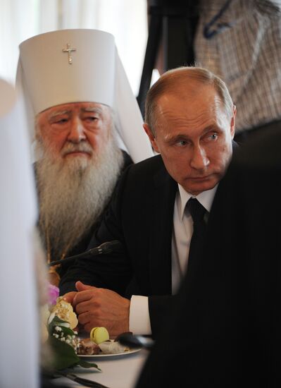 Vladimir Putin takes part in celebrating 700th birth anniversary of Venerable St. Sergius of Radonezh