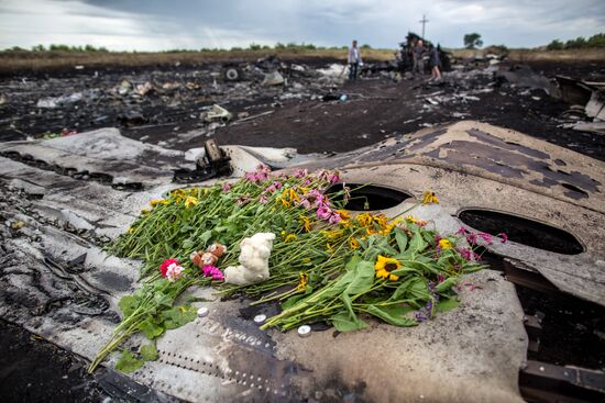 Bodies recovered at Malaysia Airlines Boeing 777 crash site near Shakhtyorsk