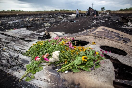 Bodies recovered at Malaysia Airlines Boeing 777 crash site near Shakhtyorsk