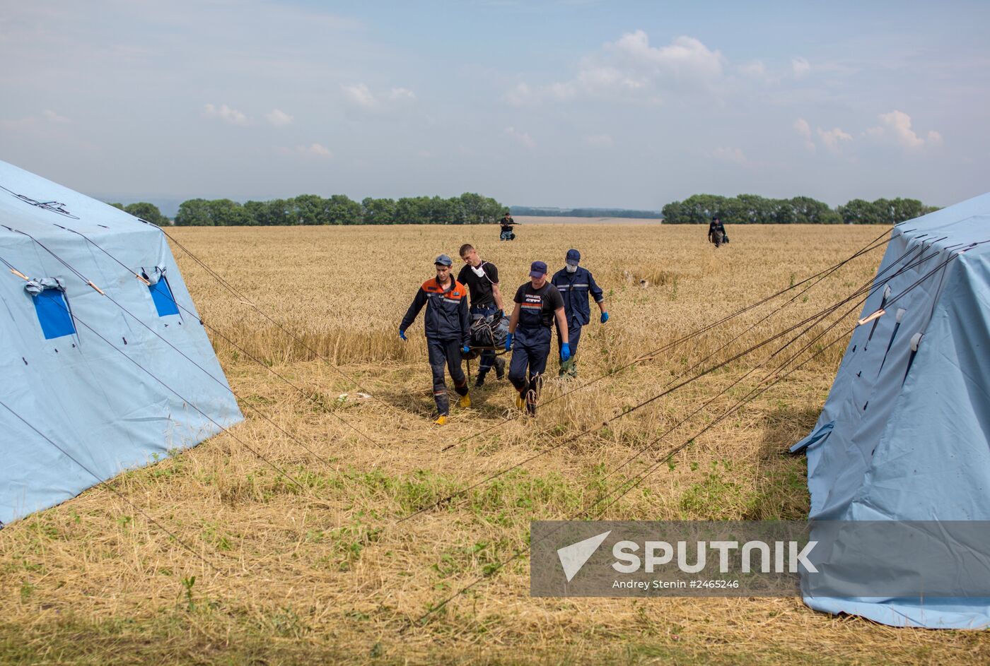Bodies recovered at Malaysia Airlines Boeing 777 crash site near Shakhtyorsk