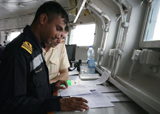 Russian-Indian naval exercise Indra-2014