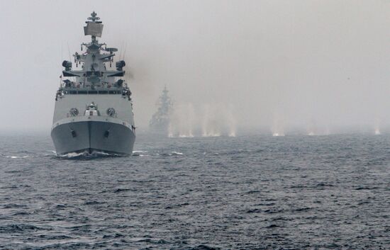 Russian-Indian naval exercise Indra-2014
