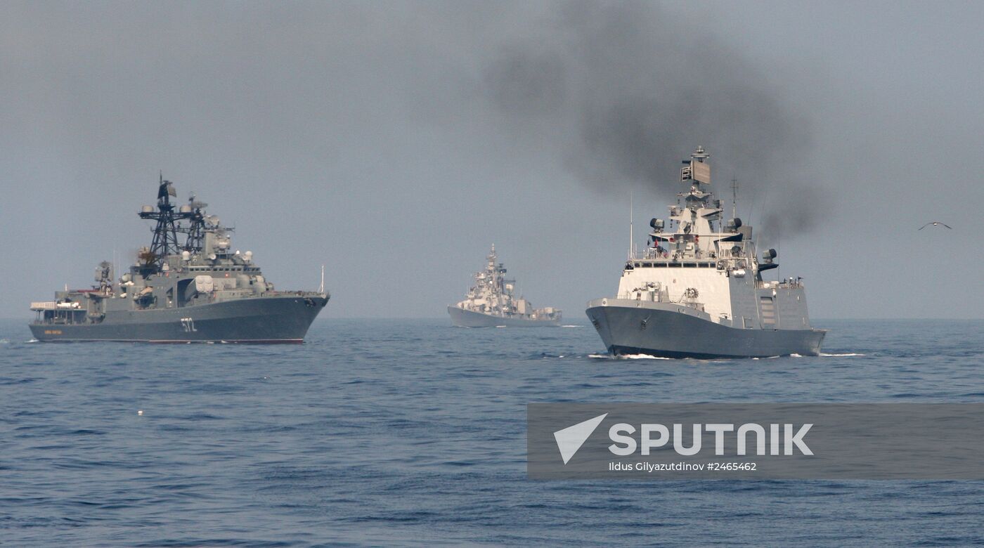 Russian-Indian naval exercise Indra-2014