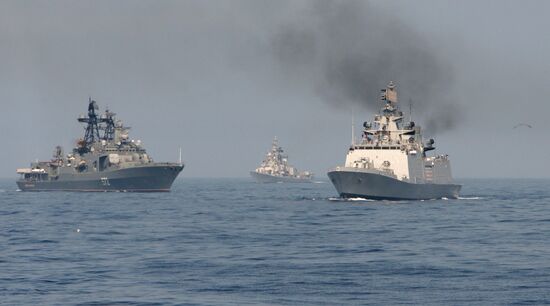 Russian-Indian naval exercise Indra-2014