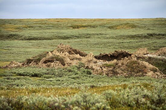 Crater of unknown origin discovered on Yamal
