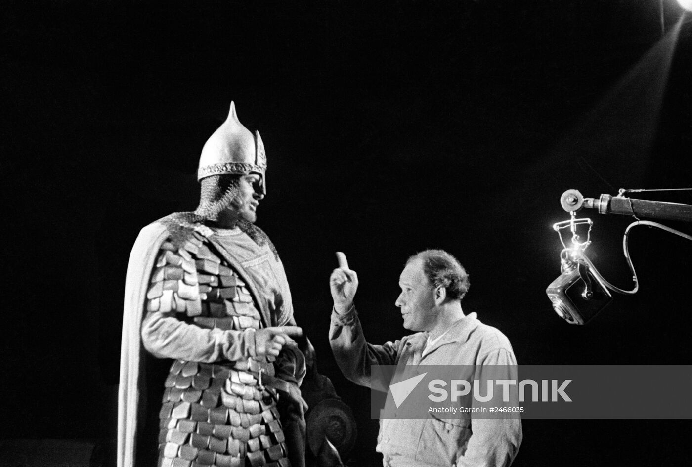 Nikolai Cherkasov and Sergei Eisenstein