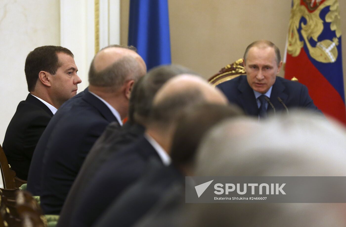 Vladimir Putin conducts Russian Security Council meeting