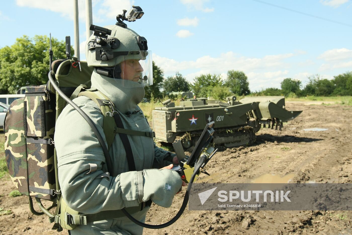 Defusing mines in mountain areas of the Chechen Republic