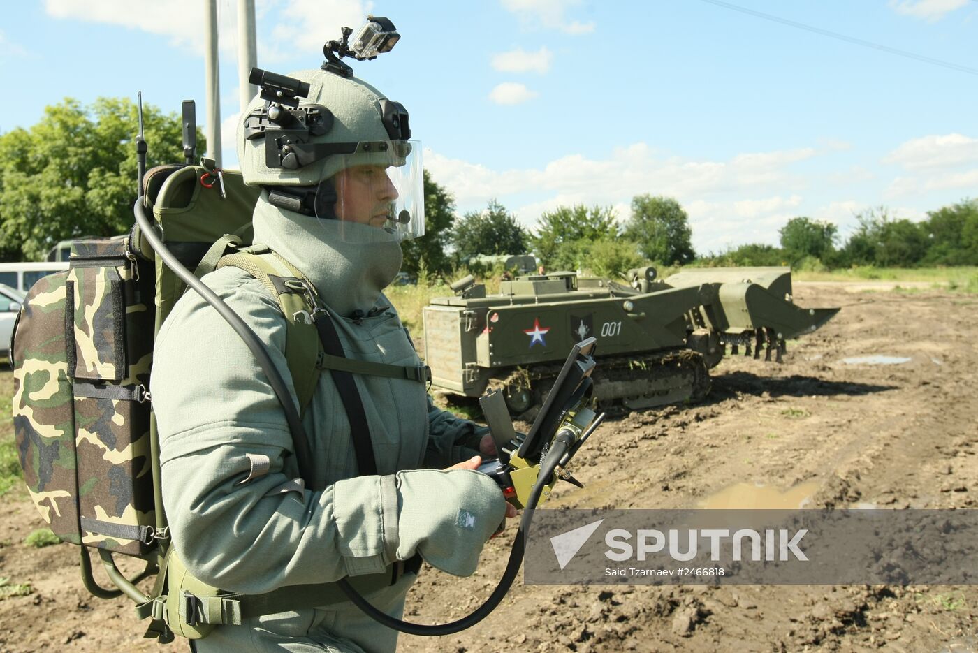 Defusing mines in mountain areas of the Chechen Republic