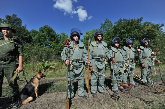 Mine clearance in mountainous areas of Chechen Republic