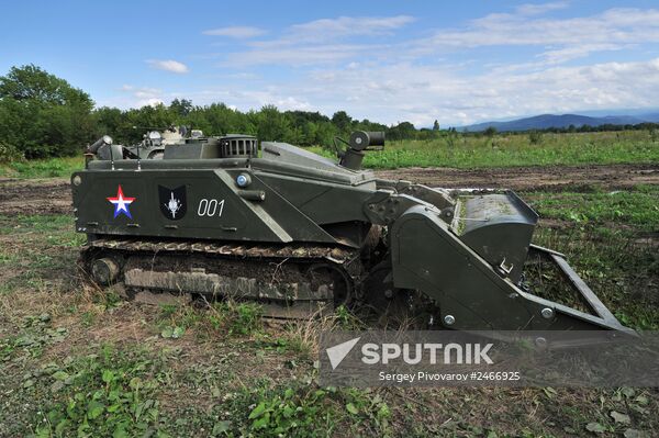 Mine clearance in mountainous areas of Chechen Republic