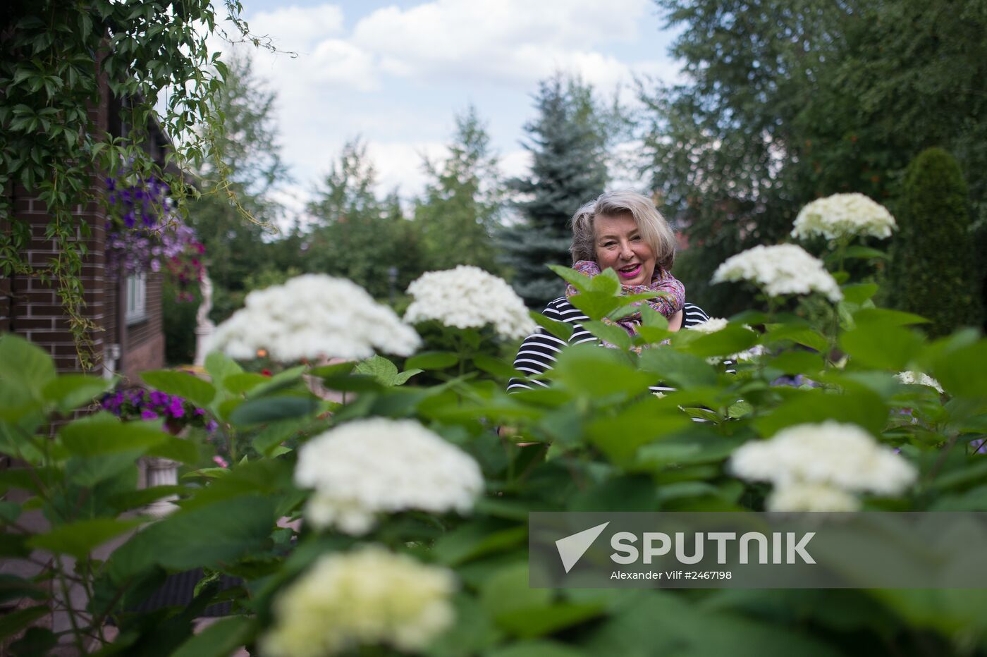 Figure skating coach Tatyana Tarasova in her house in the Moscow Region