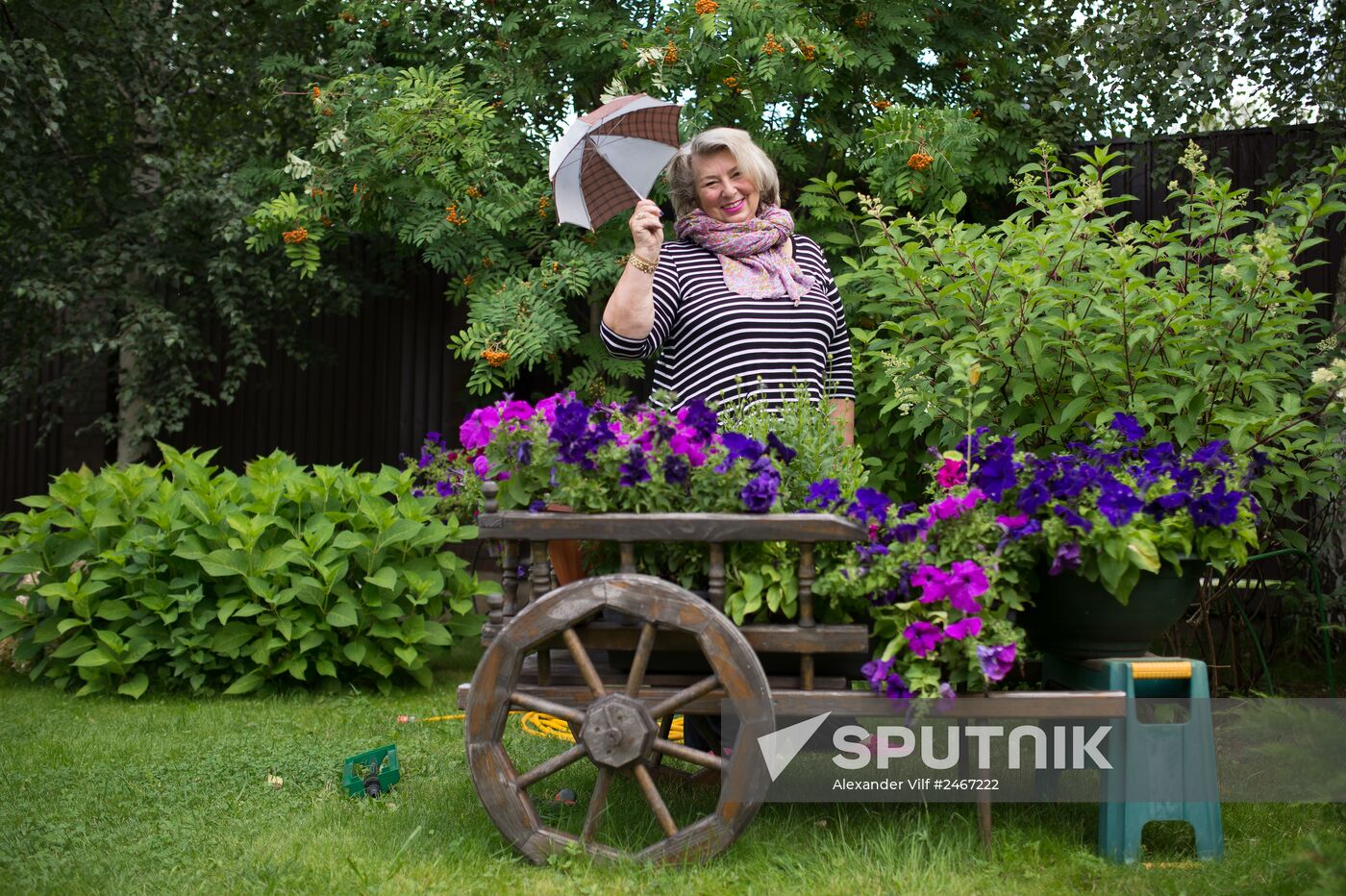 Figure skating coach Tatyana Tarasova in her house in the Moscow Region