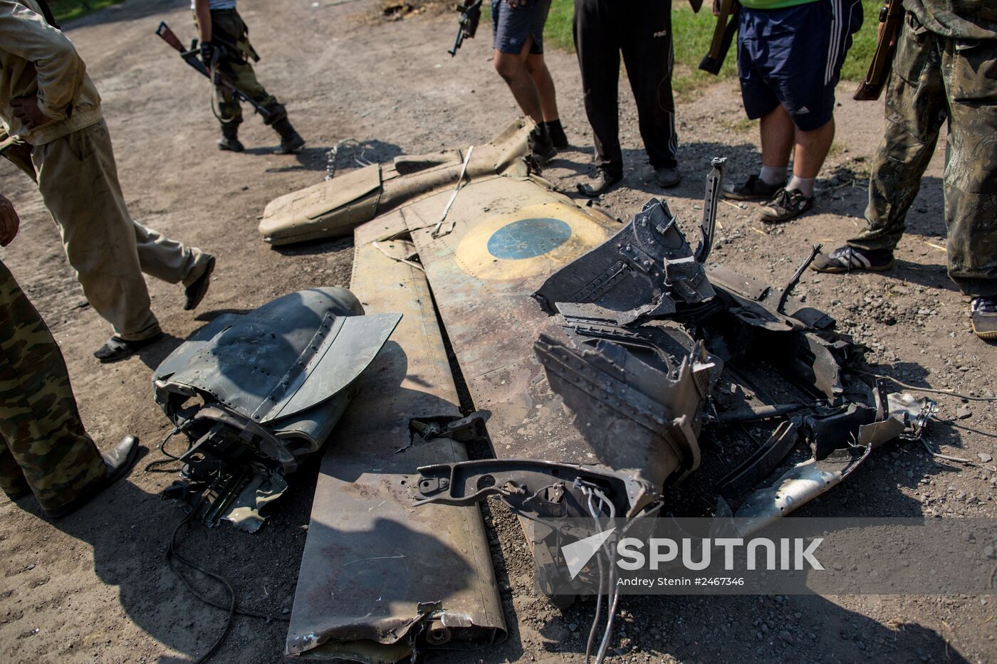 Military aircraft shot down in Donetsk