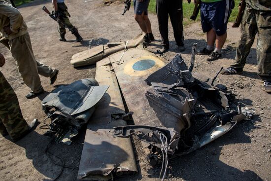 Military aircraft shot down in Donetsk