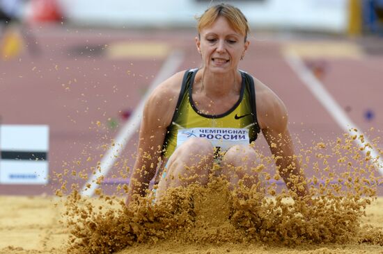 Track and field. Russian Championships. Day Two