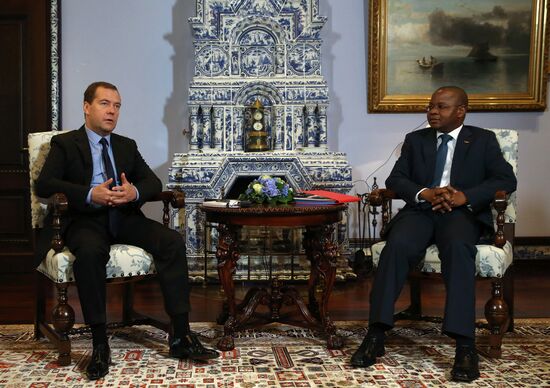 Dmitry Medvedev meets with Alberto Vaquina
