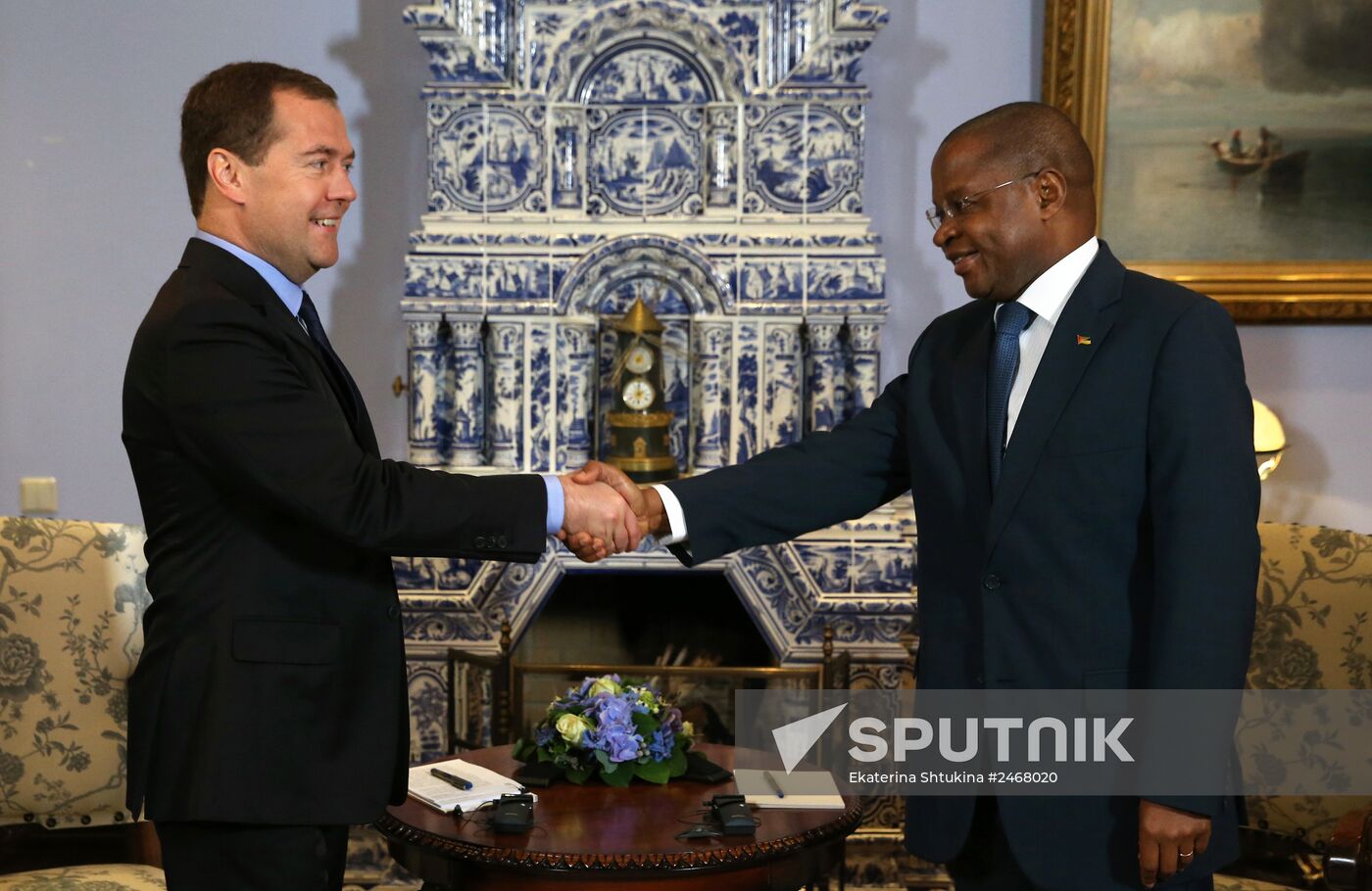 Dmitry Medvedev meets with Alberto Vaquina