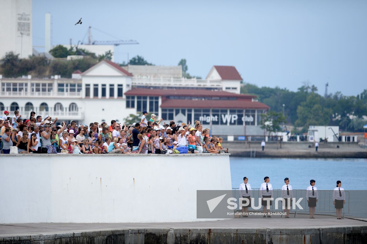 Navy Day parade rehearsal in Sevastopol